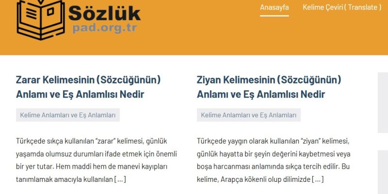 Kriter Türkçe Karşılığı - Pad.org.tr